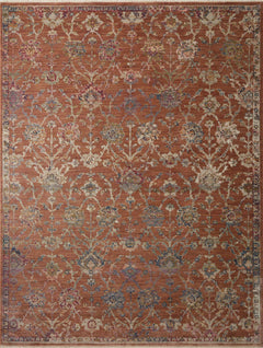 Loloi Rugs Giada Collection Rug in Terracotta, Multi - 7.8 x 10 feet