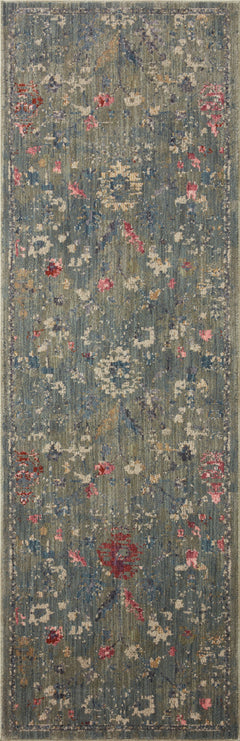 Loloi Rugs Giada Collection Rug in Lagoon, Multi - 7.8 x 10 feet