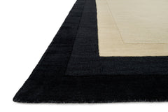 Loloi Rugs Hamilton Collection Rug in Ivory, Charcoal - 7.8 x 11 feet