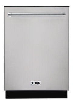 Thor Kitchen Package - 30 In. Gas Range, Range Hood, Refrigerator with Water and Ice Dispenser, Dishwasher, AP-HRG3080U-10