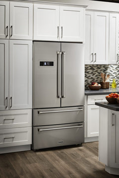 Thor Kitchen Appliance Set - 36 in. Natural Gas Range, Range Hood, Refrigerator, Dishwasher & Wine Cooler, AS-HRG3618U-4