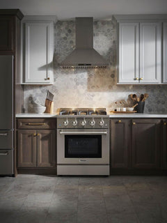 Thor Kitchen Package - 30 in. Propane Gas Range, Range Hood, Microwave Drawer, Refrigerator, Dishwasher, AP-HRG3080ULP-13