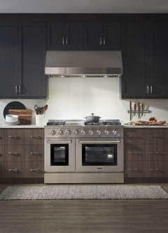 Thor Kitchen Professional Package - 48 in. Gas Range, Range Hood, Refrigerator, Dishwasher, AP-HRG4808U-W-2