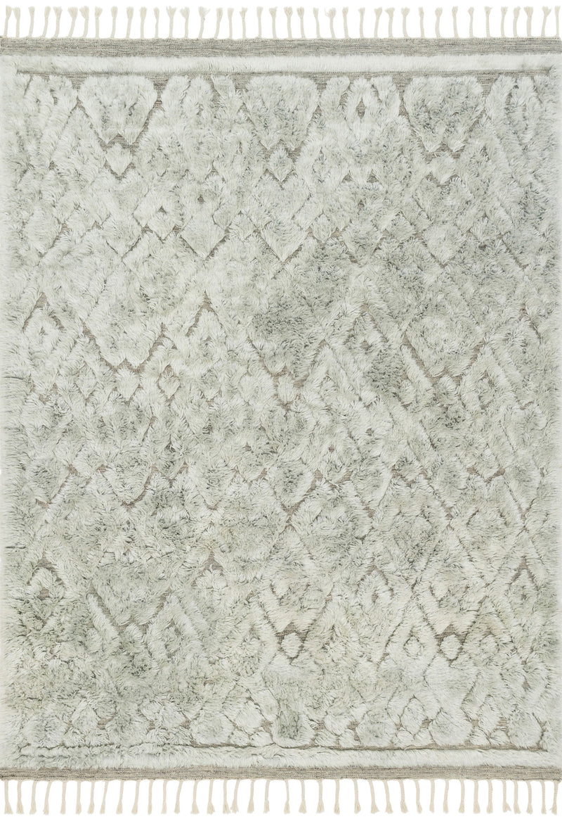 Loloi Rugs Hygge Collection Rug in Grey, Mist - 4 x 6 feet