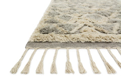 Loloi Rugs Hygge Collection Rug in Smoke, Taupe - 4 x 6 feet