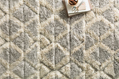 Loloi Rugs Hygge Collection Rug in Smoke, Taupe - 4 x 6 feet