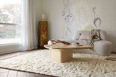 Loloi Rugs Hygge Collection Rug in Oatmeal, Ivory - 4 x 6 feet