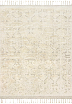 Loloi Rugs Hygge Collection Rug in Oatmeal, Ivory - 4 x 6 feet