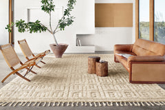 Loloi Rugs Hygge Collection Rug in Oatmeal, Sand - 4 x 6 feet