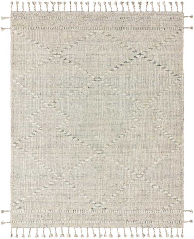 Loloi Rugs Iman Collection Rug in Ivory, Lt. Grey - 4 x 6 feet