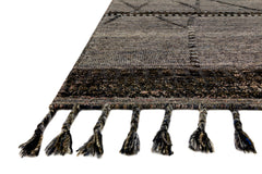 Loloi Rugs Iman Collection Rug in Grey, Multi - 5.5 x 8.5 feet