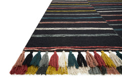 Loloi Rugs Jamila Collection Rug in Charcoal, Multi - 7.8 x 9.8 feet