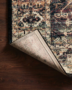 Loloi Rugs Jasmine Collection Rug in Ink, Multi - 7.8 x 10.8 feet