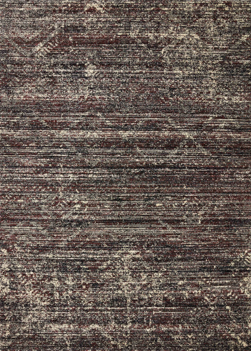 Loloi Rugs Jasmine Collection Rug in Midnight, Bordeaux - 7.8 x 10.8 feet