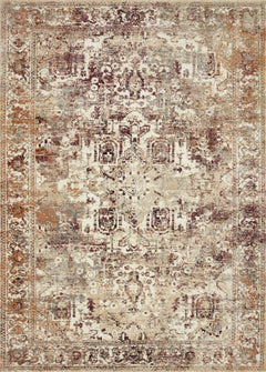 Loloi Rugs Jasmine Collection Rug in Ivory, Multi - 7.8 x 10.8 feet