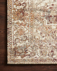 Loloi Rugs Jasmine Collection Rug in Ivory, Multi - 7.8 x 10.8 feet