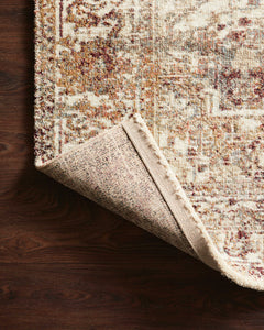 Loloi Rugs Jasmine Collection Rug in Ivory, Multi - 7.8 x 10.8 feet