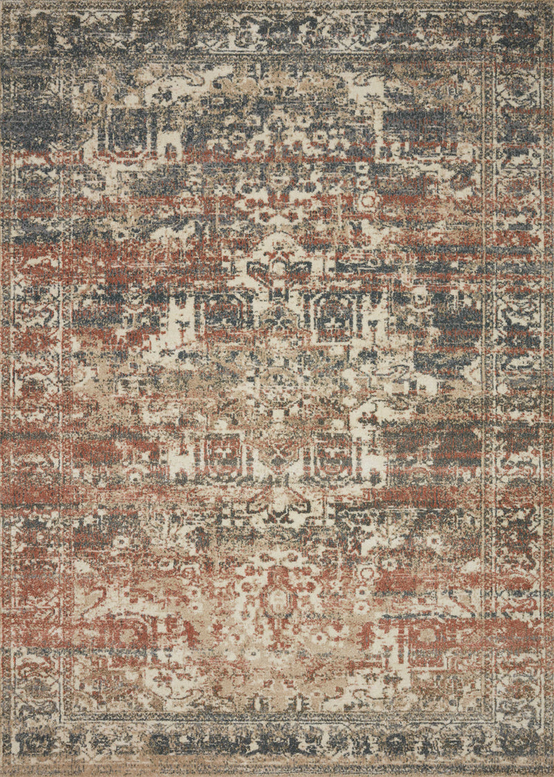 Loloi Rugs Jasmine Collection Rug in Natural, Multi - 7.8 x 10.8 feet