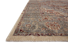 Loloi Rugs Jasmine Collection Rug in Slate, Brick - 7.8 x 10.8 feet