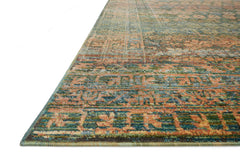 Loloi Rugs Javari Collection Rug in Lagoon, Fiesta - 7.8 x 10 feet