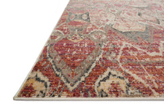 Loloi Rugs Javari Collection Rug in Berry, Ivory - 7.8 x 10 feet