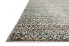 Loloi Rugs Javari Collection Rug in Ivory, Sea - 6.6 x 9.3 feet