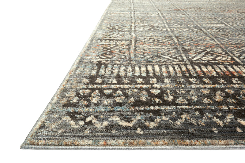 Loloi Rugs Javari Collection Rug in Charcoal, Silver - 7.8 x 10 feet