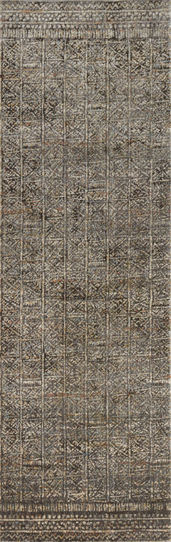 Loloi Rugs Javari Collection Rug in Charcoal, Silver - 6.6 x 9.3 feet