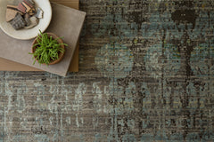 Loloi Rugs Javari Collection Rug in Steel, Lagoon - 7.8 x 10 feet