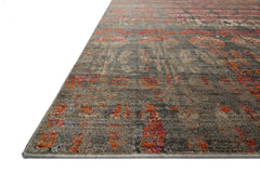 Loloi Rugs Javari Collection Rug in Steel, Sunrise - 7.8 x 10 feet