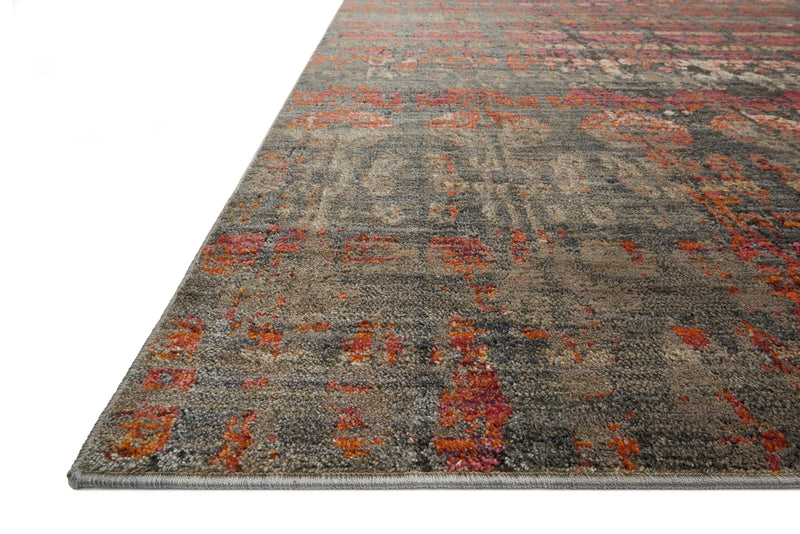 Loloi Rugs Javari Collection Rug in Steel, Sunrise - 7.8 x 10 feet