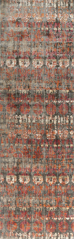 Loloi Rugs Javari Collection Rug in Steel, Sunrise - 7.8 x 10 feet