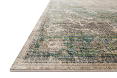 Loloi Rugs Javari Collection Rug in Grass, Ocean - 6.6 x 9.3 feet