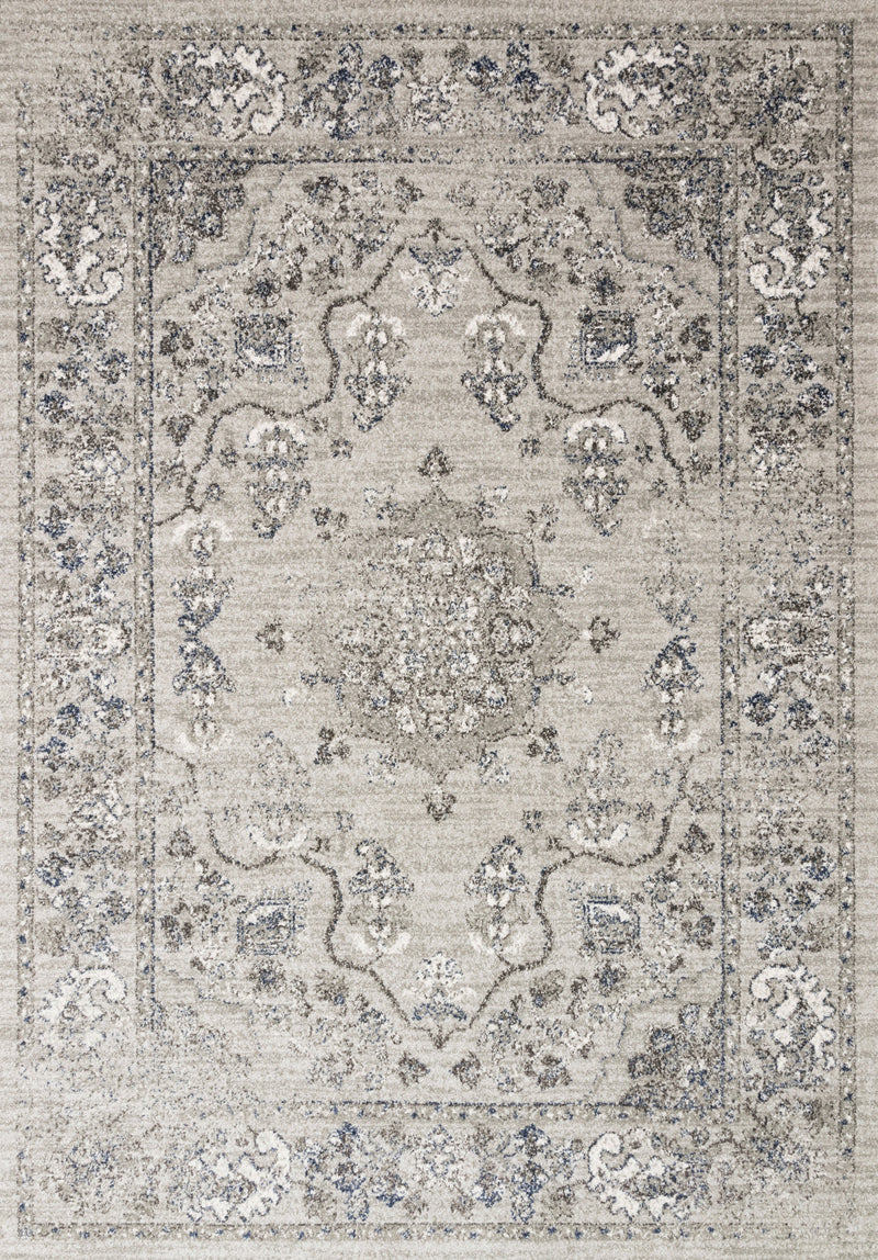 Loloi Rugs Joaquin Collection Rug in Dove, Grey - 9.5 x 13 feet