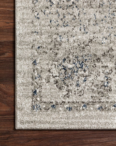 Loloi Rugs Joaquin Collection Rug in Dove, Grey - 9.5 x 13 feet