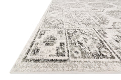 Loloi Rugs Joaquin Collection Rug in Ivory, Charcoal - 9.5 x 13 feet