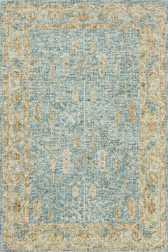 Loloi Rugs Julian Collection Rug in Blue, Gold - 7.8 x 9.8 feet