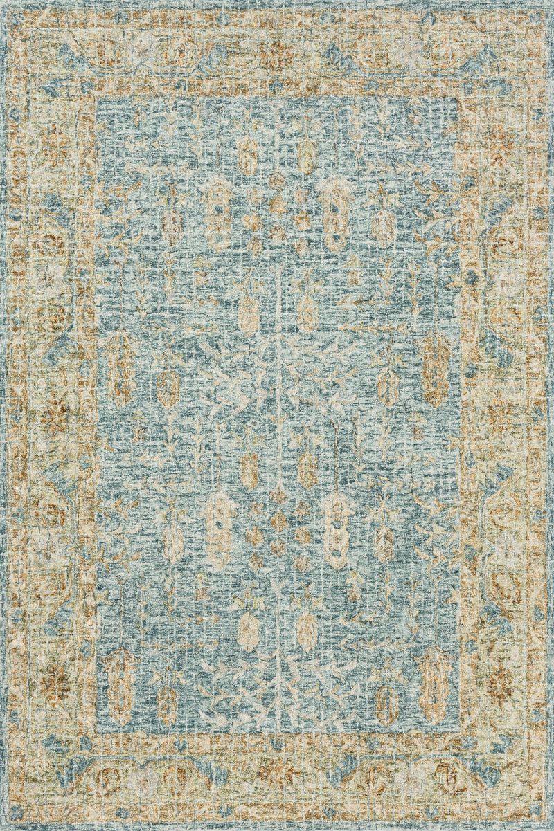 Loloi Rugs Julian Collection Rug in Blue, Gold - 7.8 x 9.8 feet