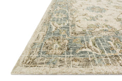 Loloi Rugs Julian Collection Rug in Ivory, Spa - 7.8 x 9.8 feet