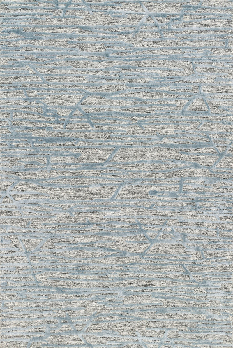 Loloi Rugs Juneau Collection Rug in Grey, Blue - 5 x 7.5 feet