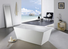 KubeBath Squadra 59 in. Free Standing Bathtub, KFST5059