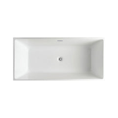 KubeBath Squadra 59 in. Free Standing Bathtub, KFST5059