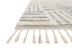 Loloi Rugs Khalid Collection Rug in Ivory, Sky - 4 x 6 feet