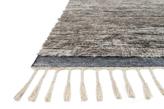 Loloi Rugs Khalid Collection Rug in Pewter, Ink - 4 x 6 feet