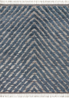 Loloi Rugs Khalid Collection Rug in Blue, Pewter - 4 x 6 feet