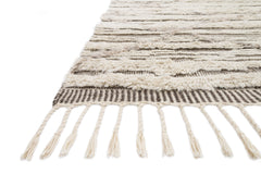 Loloi Rugs Khalid Collection Rug in Ivory, Taupe - 4 x 6 feet