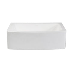 Kingston Brass 30 In. Farmhouse Single Bowl Kitchen Sink, Matte White, GKFA30229