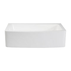 Kingston Brass 33 In. Farmhouse Single Bowl Kitchen Sink, Matte White, GKFA33229