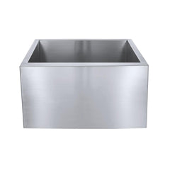 Kingston Brass 21 Inch Apron Front Farmhouse Single Bowl Kitchen Sink, Brushed, KUF212110BN