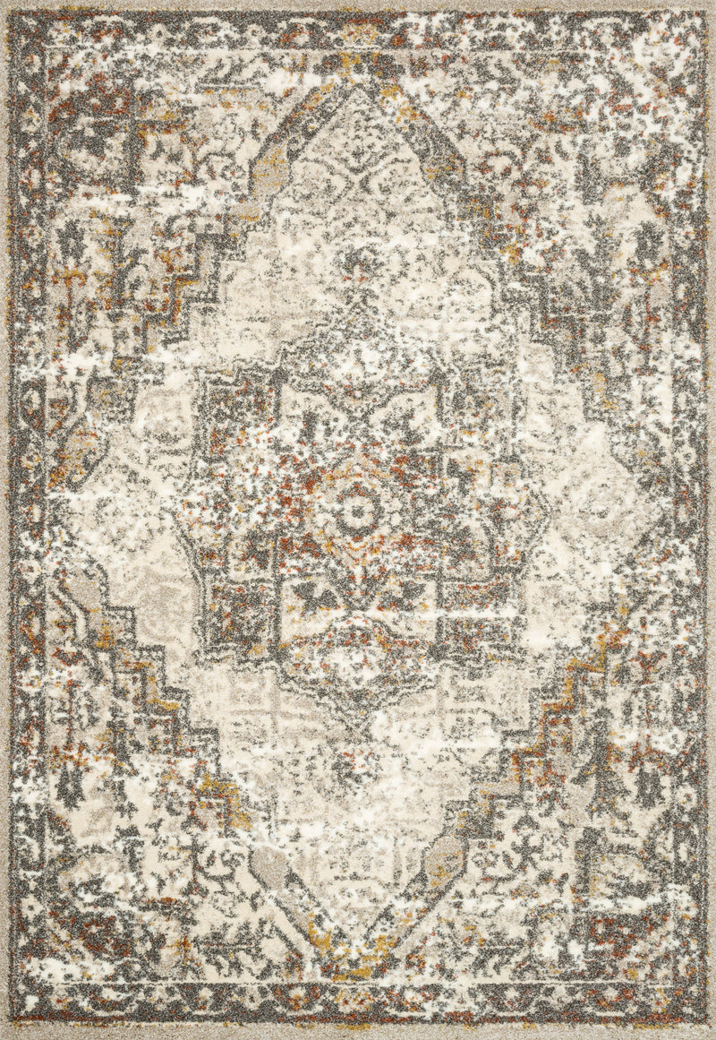 Loloi Rugs Landscape Collection Rug in Sand, Graphite - 7.6 x 10.5 feet